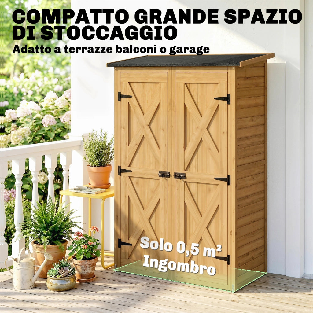Capanno da Giardino in Legno ¨C zephmum ¨C Marrone