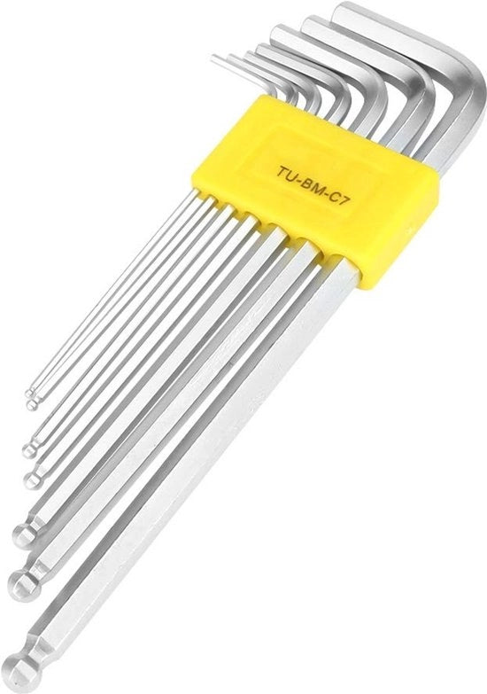 Kit di chiavi ingessate 6 pezzi - Chiavi extra lunghe - Acciaio Cr-V - Kit di riparazione professionale - Coperchio di chiusura - Peso ridotto 112g - Chiavi ingessate