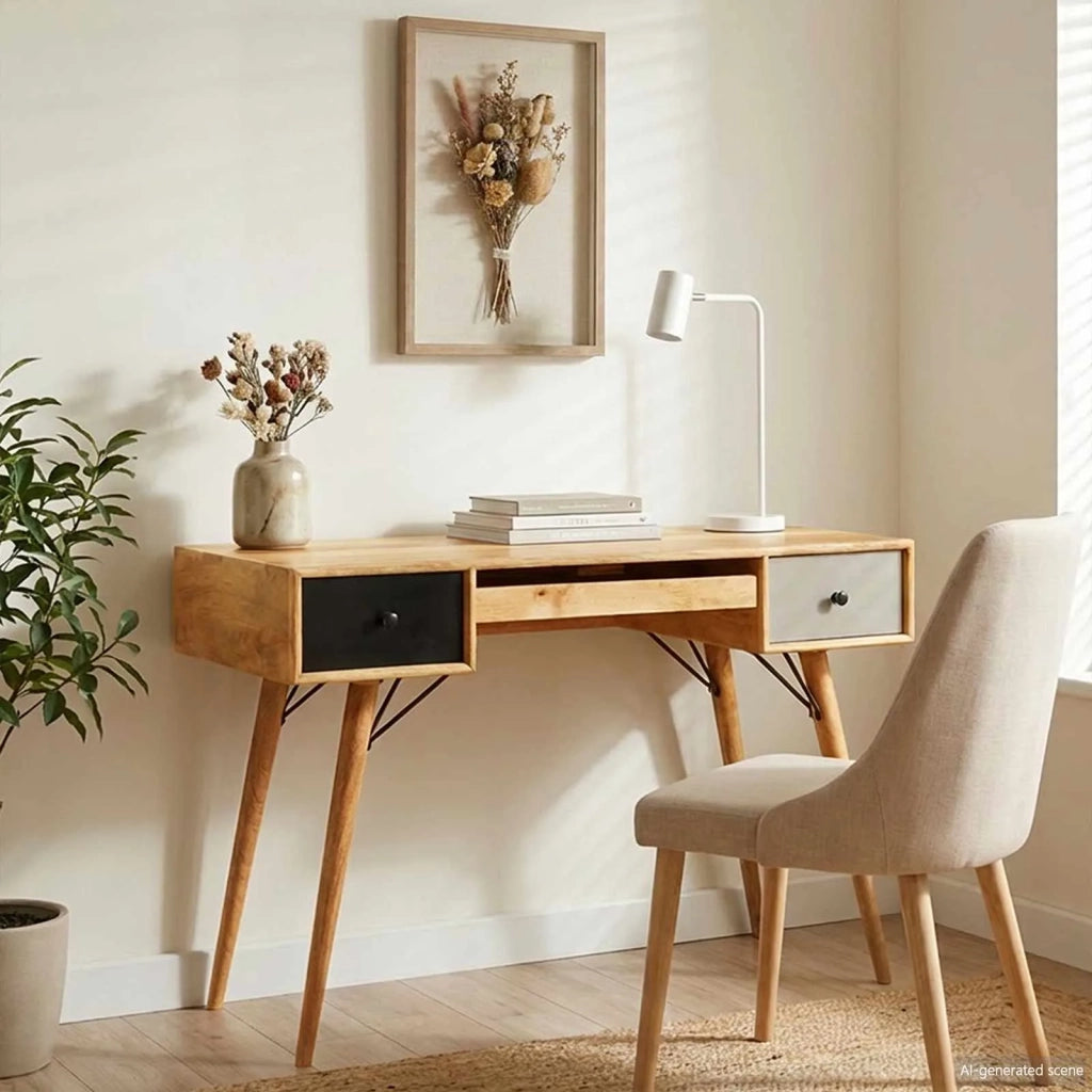 Scrivania Marrone 110 x 55 x 76 cm Legno di mango massello 4104606
