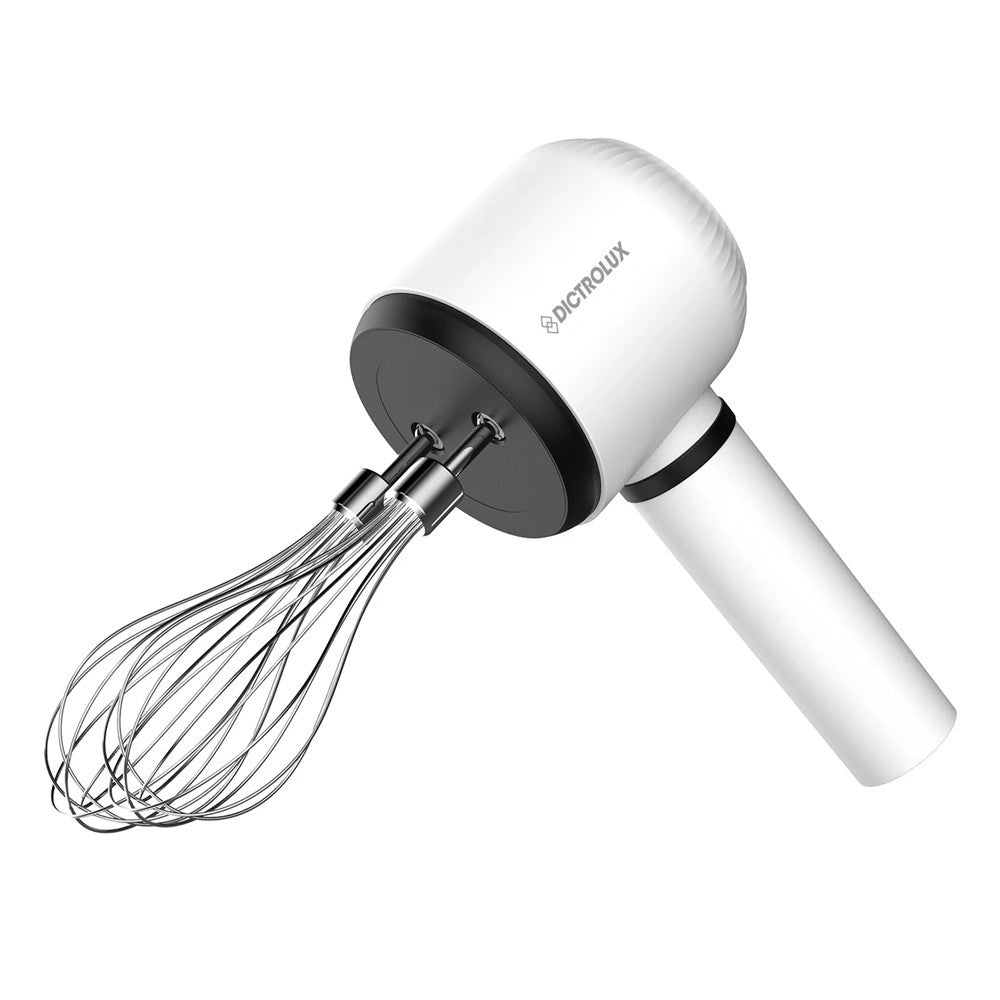 Trade Shop - Sbattitore Elettrico Ricaricabile Usb 20w 3 Velocità Design Cordless Con Fruste In Acciaio -