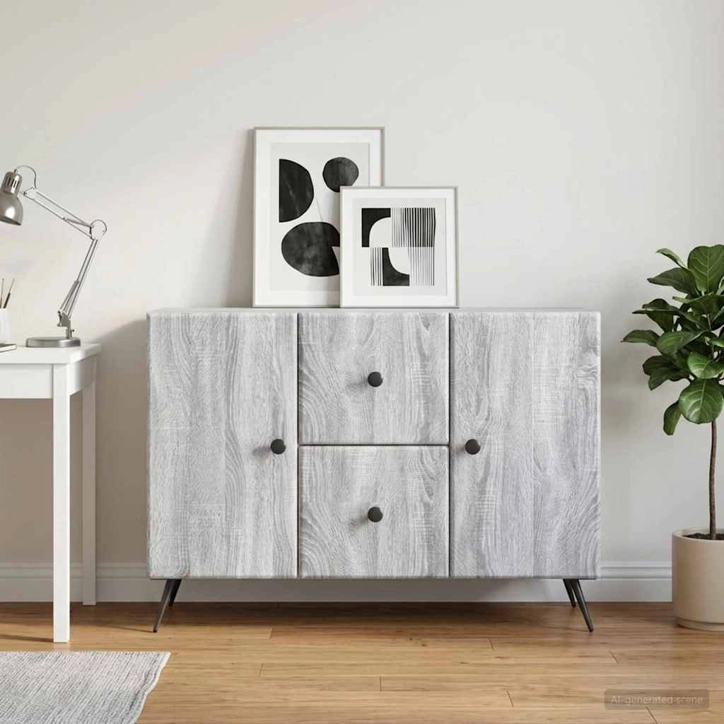 Credenza Grigio Sonoma 89 x 34,5 x 60 cm Legno ingegnerizzato 895581