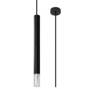 Lampada a sospensione SULTAN 1 nera vetro G9 Pure Lume