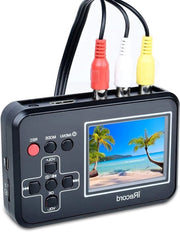 Registrazione VHS Multifunzione – Videorecorder – Camcorder Hi8 – HDMI – Facile da Usare – Diretta su Carta di Memoria – Nero