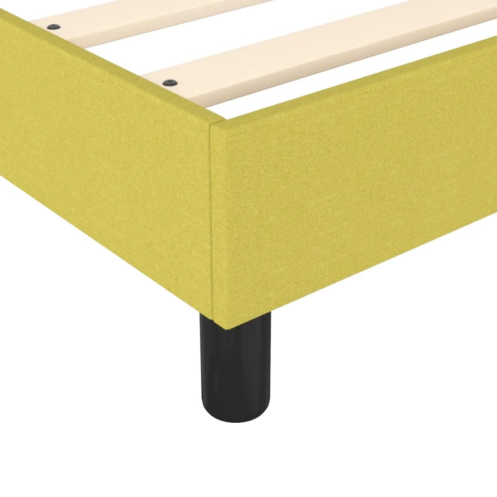 Struttura Letto a Rete a Molle Verde 200x200 cm in Tessuto 3120893