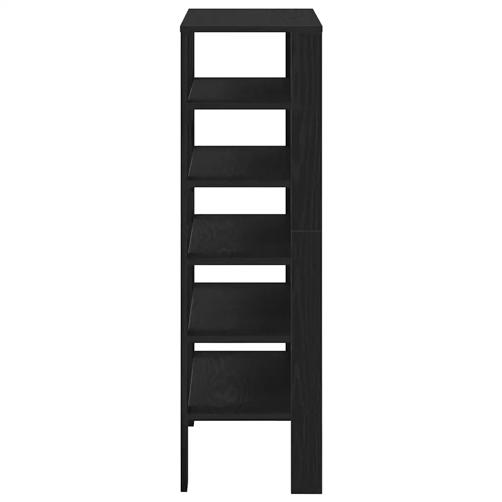 Scarpiera | Mobile per scarpe Nera 61x32x105 cm in Truciolato