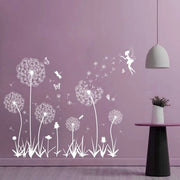 Sticker per finestra fiori di campo autoadesivi per interni decorazione per camera da letto soggiorno cucina bagno fiori di campo decorazione per finestra bianchi