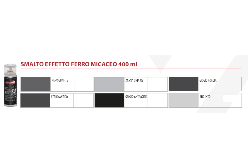 BOMBOLETTA SPRAY FERROMICACEO 400 ml Ferro antico - 6 pezzi- AMBROSOL