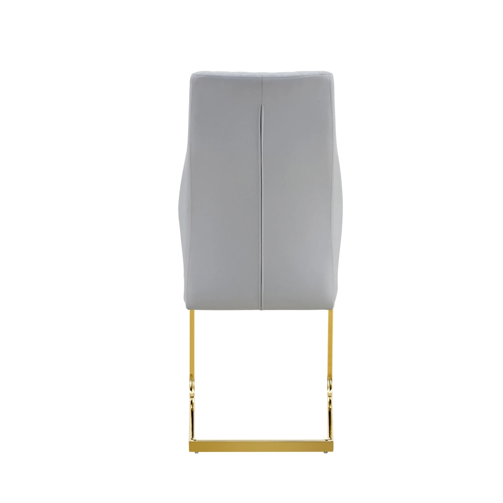 Tavolo Rotondo con 2 Sedie da Pranzo ¨C MINIMAL ¨C Piano MDF Rovere, Gambe Oro, Seduta Grigio