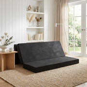 Divano Letto Pieghevole 180 x 67 x 45 cm Nero 900255