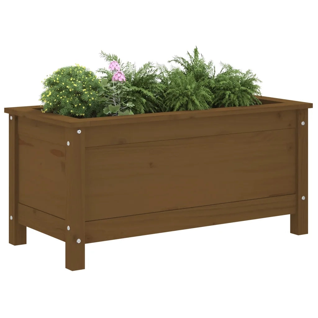 Fioriera da Giardino Ambra 82,5x40x39 cm Legno Massello di Pino 825257