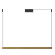 DAISHO PRO - Sospensione Orizzontale LED 42W 3000K CRI90, Finitura Oro, IP20, Design Minimale Antiriflesso UGR<19 - Rossini Group