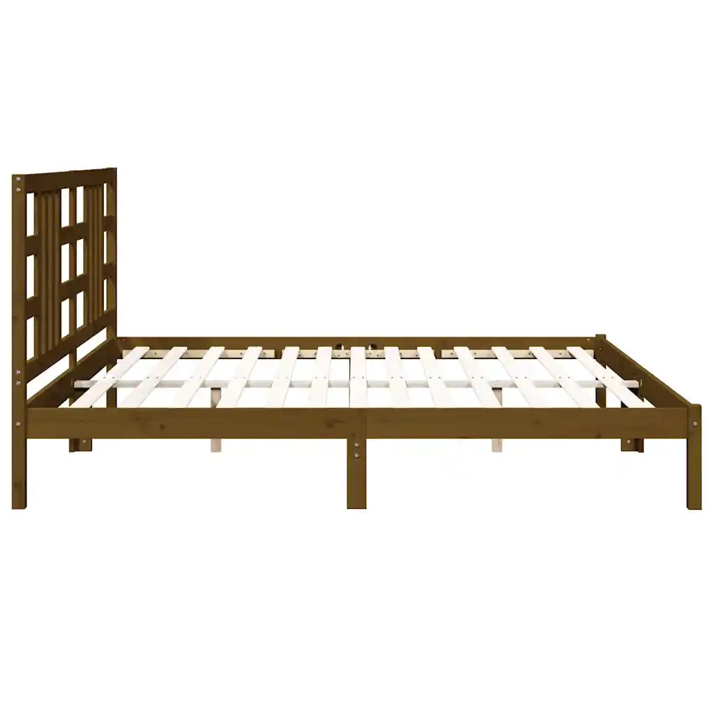 Giroletto senza Materasso-Struttura Letto Ambra 200x200 Legno Massello 999929