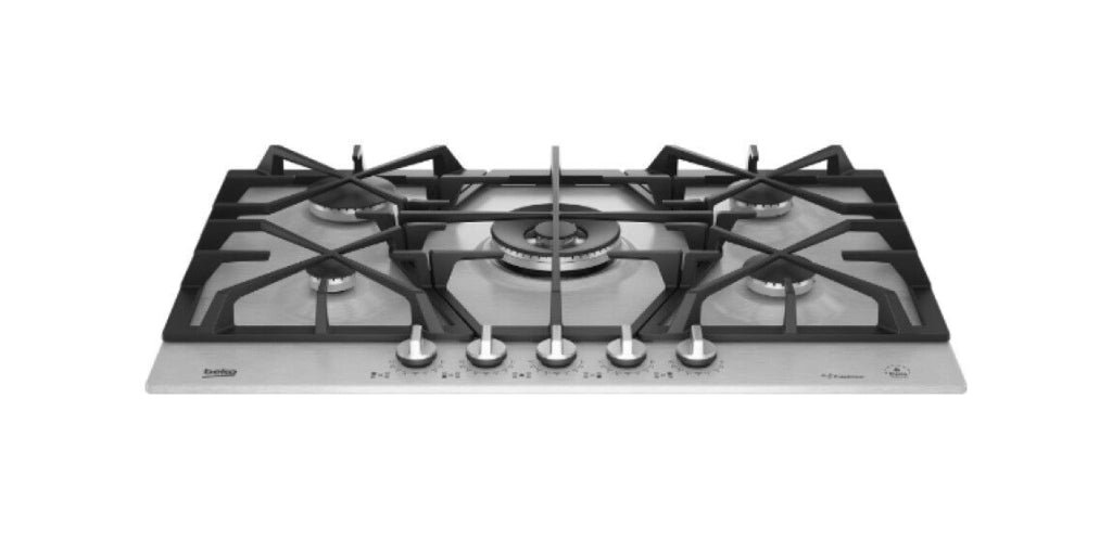 Beko HIAW75226SXE Acciaio inossidabile Da incasso 75 cm Gas 5 Fornello(i)