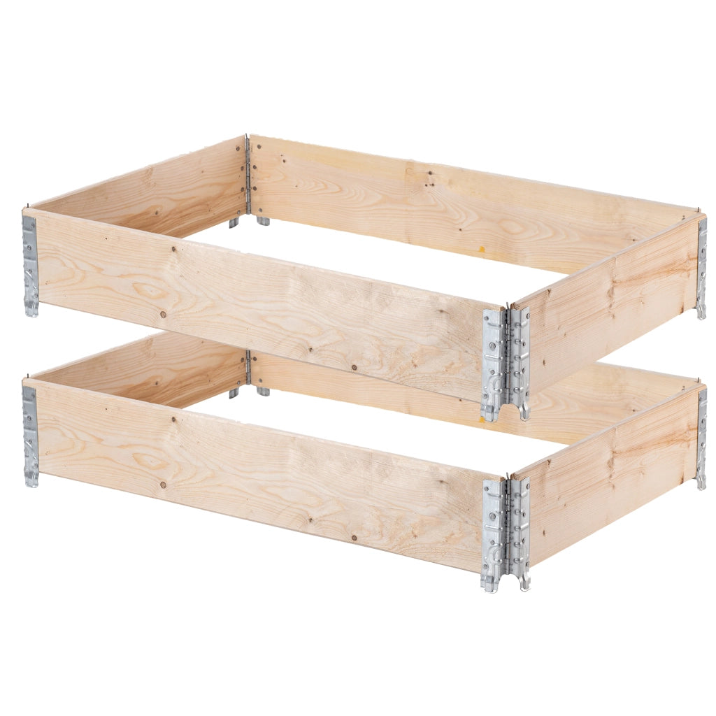 KADAX Prolunga per pallet in legno 120x80 cm, letto per container, confezione da 2