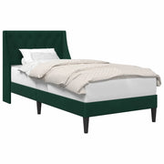 Letto singolo | Letto per adulti | Struttura del letto Verde Scuro 80 x 200 cm Velluto