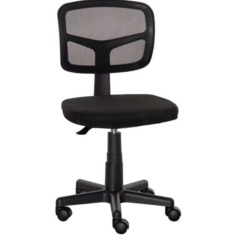 Sedia da ufficio ergonomica nera regolabile