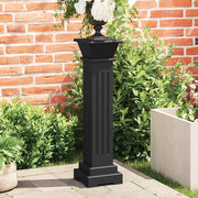 Piedistallo per Piante Quadrato Classico Nero 17x17x66 cm MDF 323970