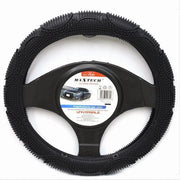 Trade Shop - Coprivolante Universale Auto Copertura Fodera Sterzo 38cm Antiscivolo Nero Cv-26 -