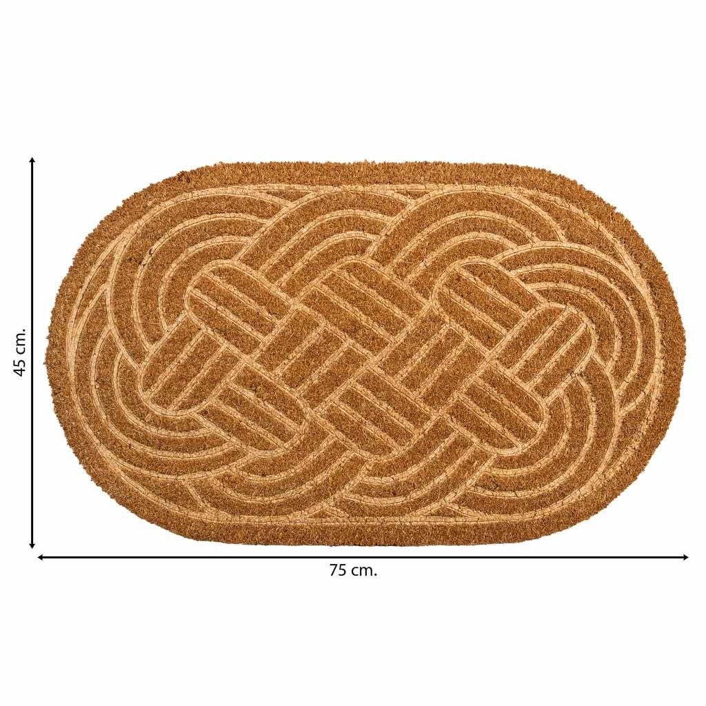 Zerbino in fibra pressata marrone 75x45