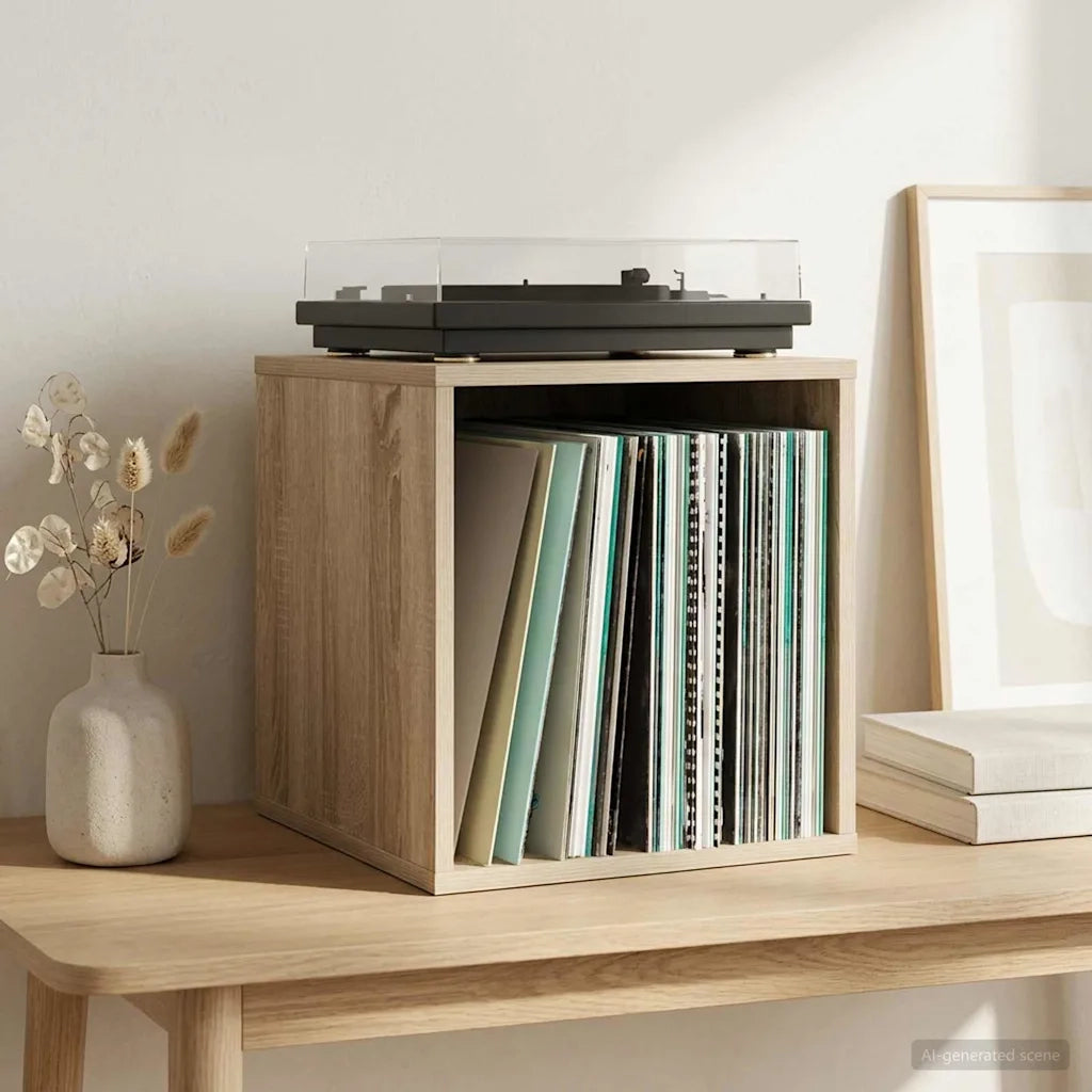Scatola per album in vinile 2 pz Rovere Sonoma 8012847