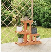 Portafiori-Supporto per Piante-Rastrelliera per Fiori 58x25x51 cm in Legno Massello di Abete 322634