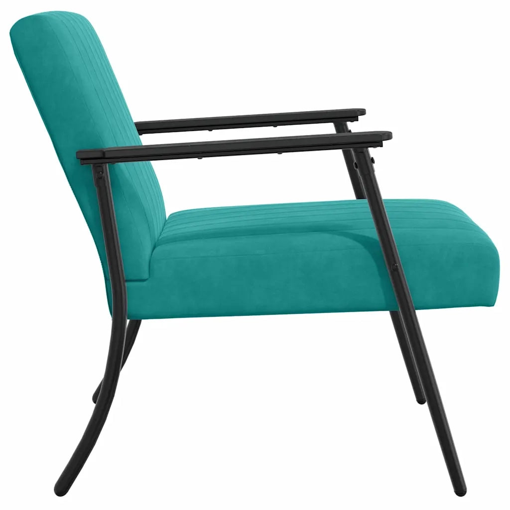 poltrona Turchese 59 x 75 x 78 cm Velluto 42017689
