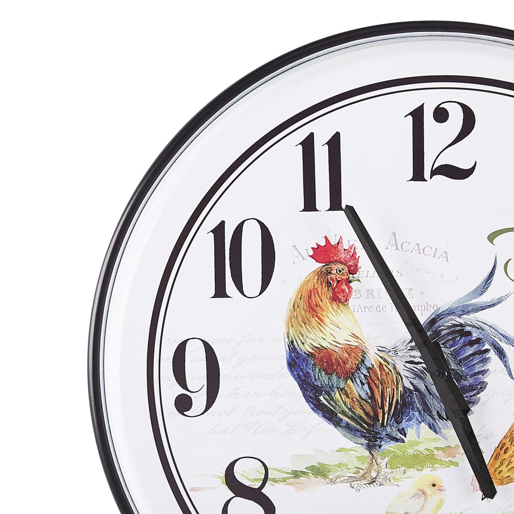 Orologio da parete in ferro Multicolore con quadrante aperto design country retrò rotondo 48 cm