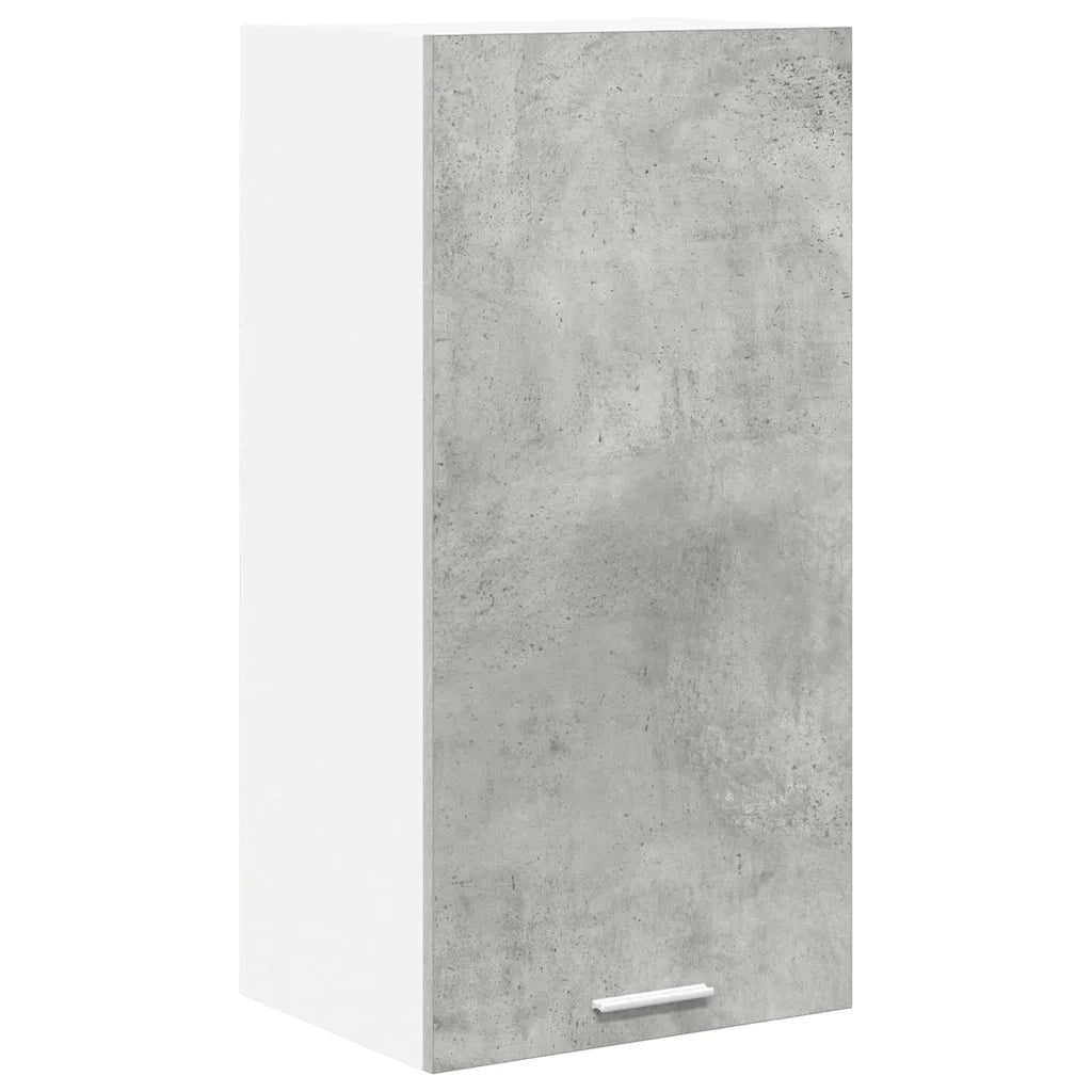 Armadio pensile Grigio Cemento e Bianco 40 x 31 x 80 cm