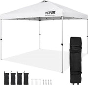 Pavilione 304,8x304,8x320cm tinta 250D PU zinco verniciata stoffa pavilione pieghevole inclusa custodia per trasporto tenda per 6-8 persone tenda pop-up per giardino pavilione per escursione in campeggio