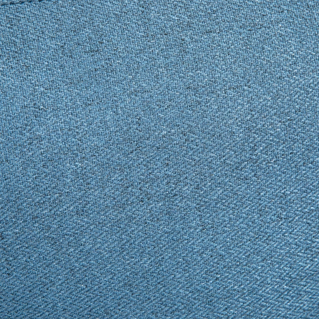 EasyComfort Poltrona Moderna da Soggiorno e Camera da Letto con Seduta Imbottita e Tessuto Effetto Lino, 76x68x80 cm, Blu