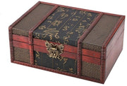 Cassa di conservazione in stile antico - Cassa di conservazione in legno - Cassa decorativa di conservazione - Cassa di conservazione per gioielli/libri - Dimensioni compatte - Materiale ecocompatibile - Box di conservazione