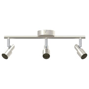 Faretto da soffitto moderno orientabile stile contemporaneo 39 x 10,5 x 10,5 cm acciaio nichelato 02_0058315