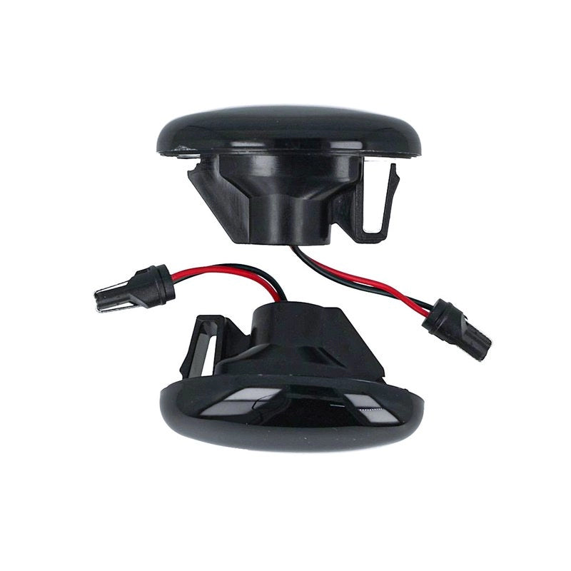Kit Freccia Laterale a Led Side Marker Lente Nero Fume Luce Bianco Per Mercedes Benz Viano Vito W639 Classe A W168