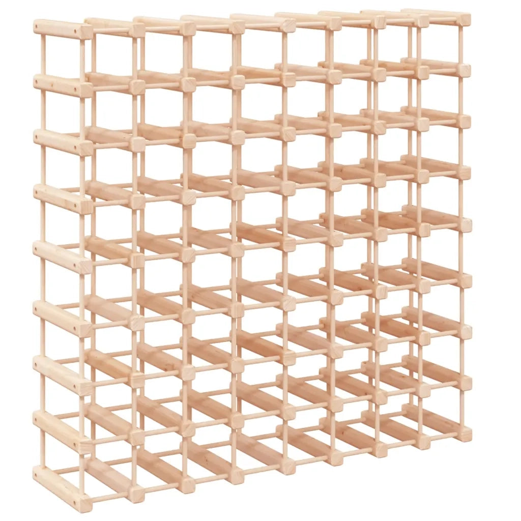 Portabottiglie Vino 72 Bottiglie 90,5x23x90,5 cm Massello Pino 353753
