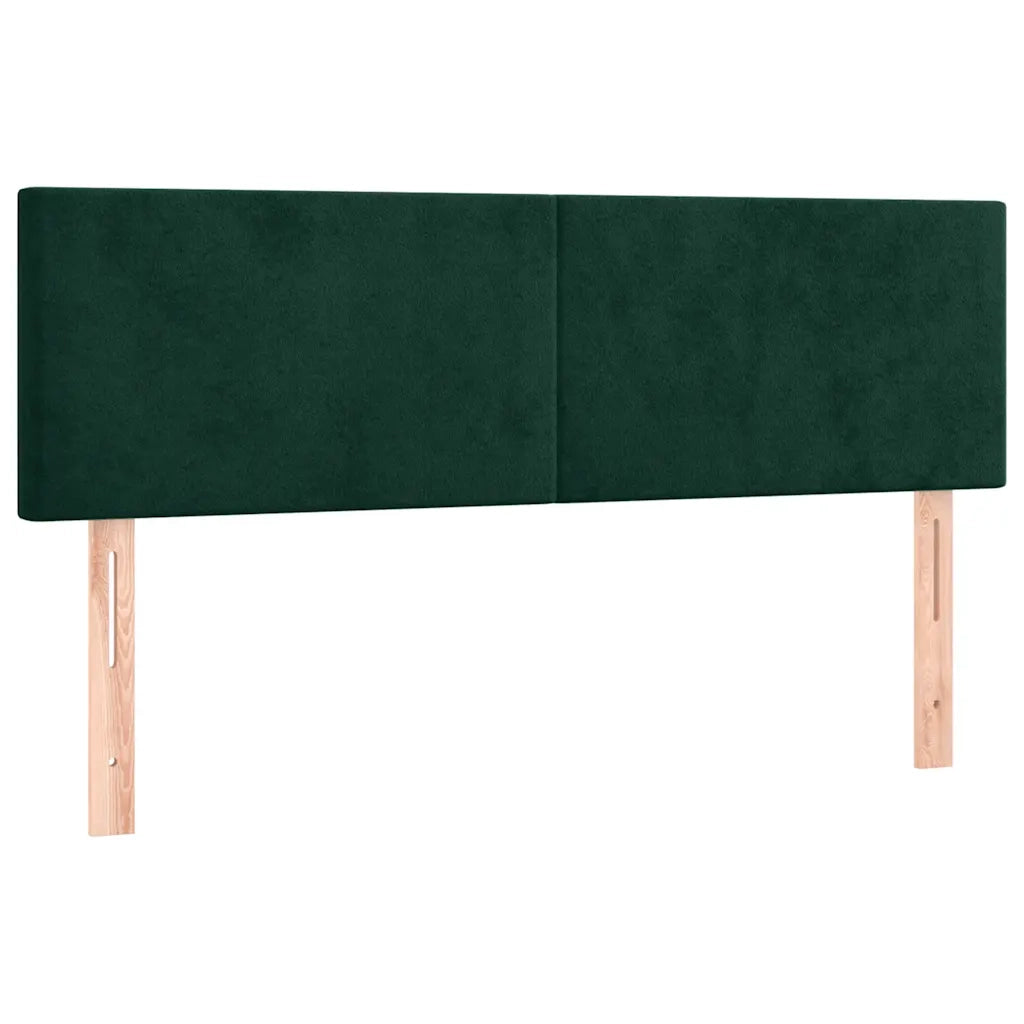 Testiera | Testata Verde Scuro 144x5x78/88 cm in Velluto