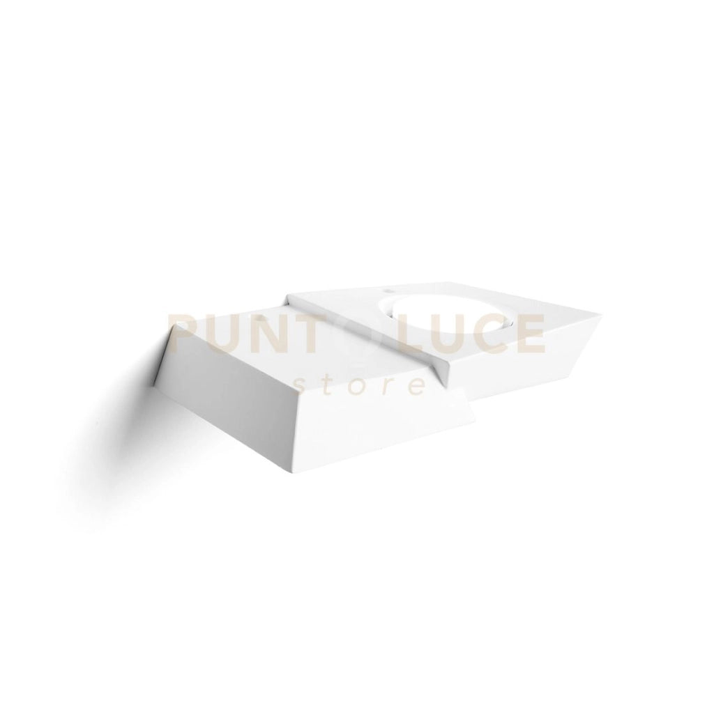 ANCHISE applique a Parete 2 Luci Up/Down in gesso bianco