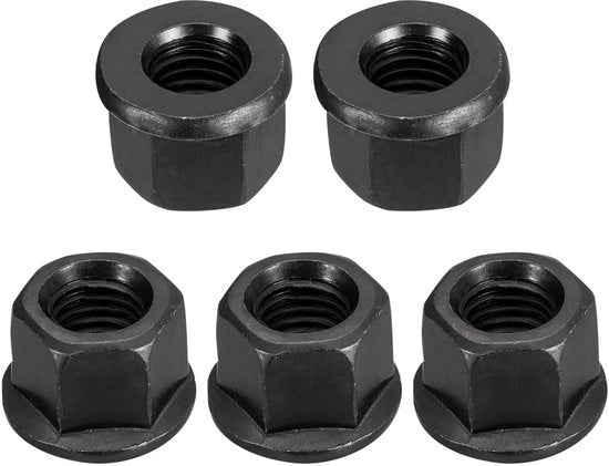 Flensmoer in Carbon Staal - M14 - Per Macchine - Industriale - Duraturo e Resistente - Nero - Carbone Acciaio