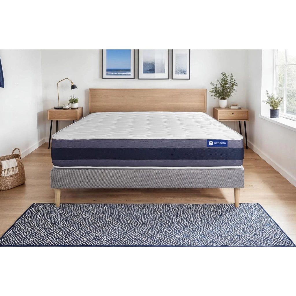 Kit rete e materasso Actiflex morpho 120x210cm - Spessore : 24cm - Molle insacchettate e memory foam - Bilanciato -