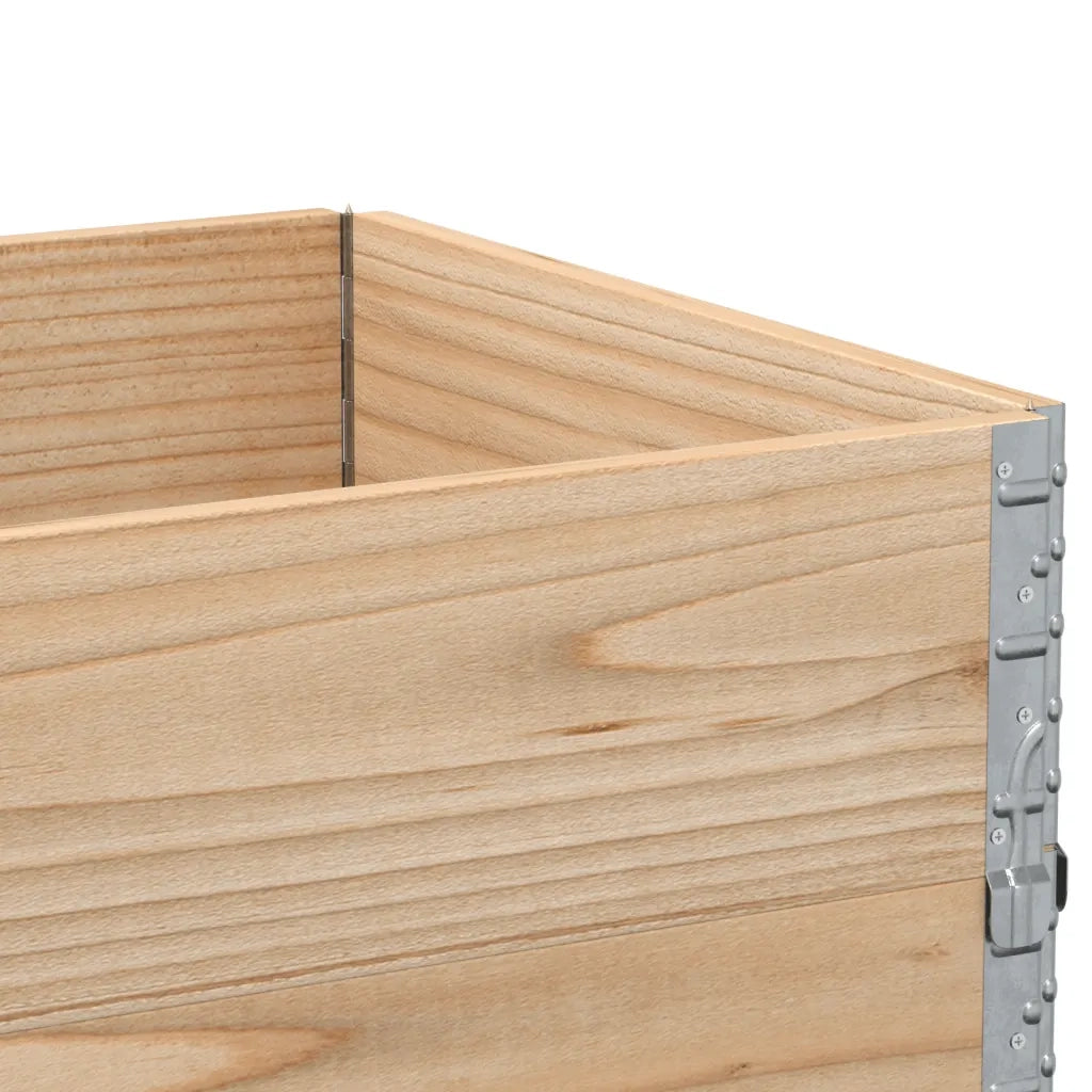 vidaXL Paretali per Pallet 3 pz 80x60 cm in Legno Massello di Pino