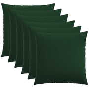Federa 6 pz HEERLEN Verde Scuro 70 x 70 cm Tessuto 913172