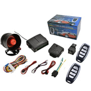 Trade Shop - Kit Allarme Antifurto Universale Auto Suv Furgone Camper Roulotte 2 Telecomandi -