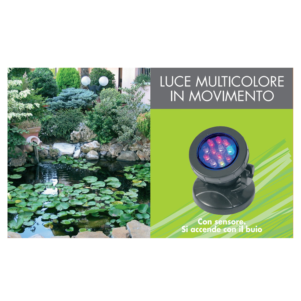 Faretto per laghetto con sensore di accensione sommergibili led 1000