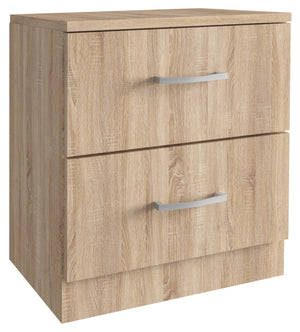 kit comodino 2 cassetti 45x34xh47 cm rovere cod:ferx.97000