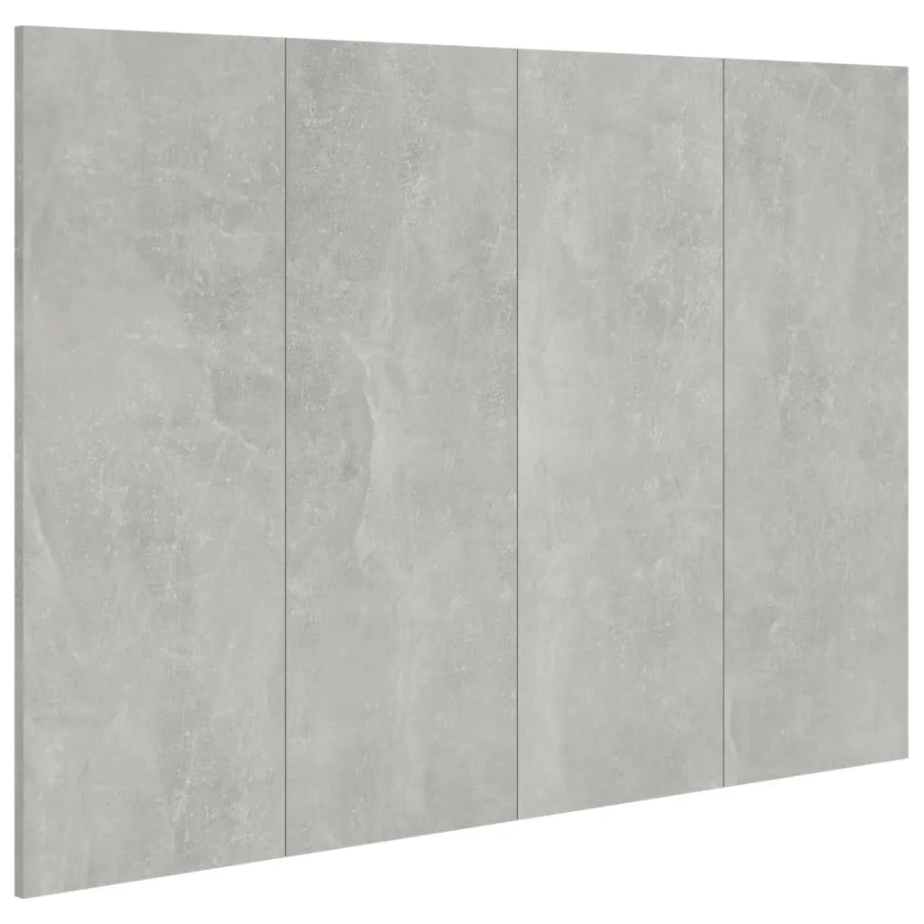 Testiera | Testata Letto Grigio Cemento 120x1,5x80cm in Legno Multistrato