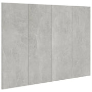 Testiera | Testata Letto Grigio Cemento 120x1,5x80cm in Legno Multistrato