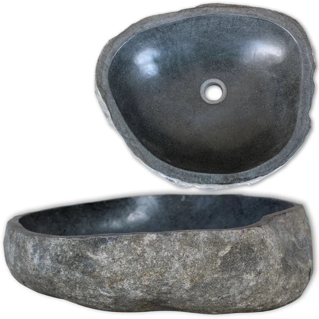 Lavabo ovale in pietra di fiume 46-52 cm 02_0002835