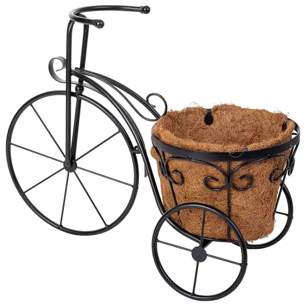 Portavaso per bicicletta nero, 46x20x35h cm
