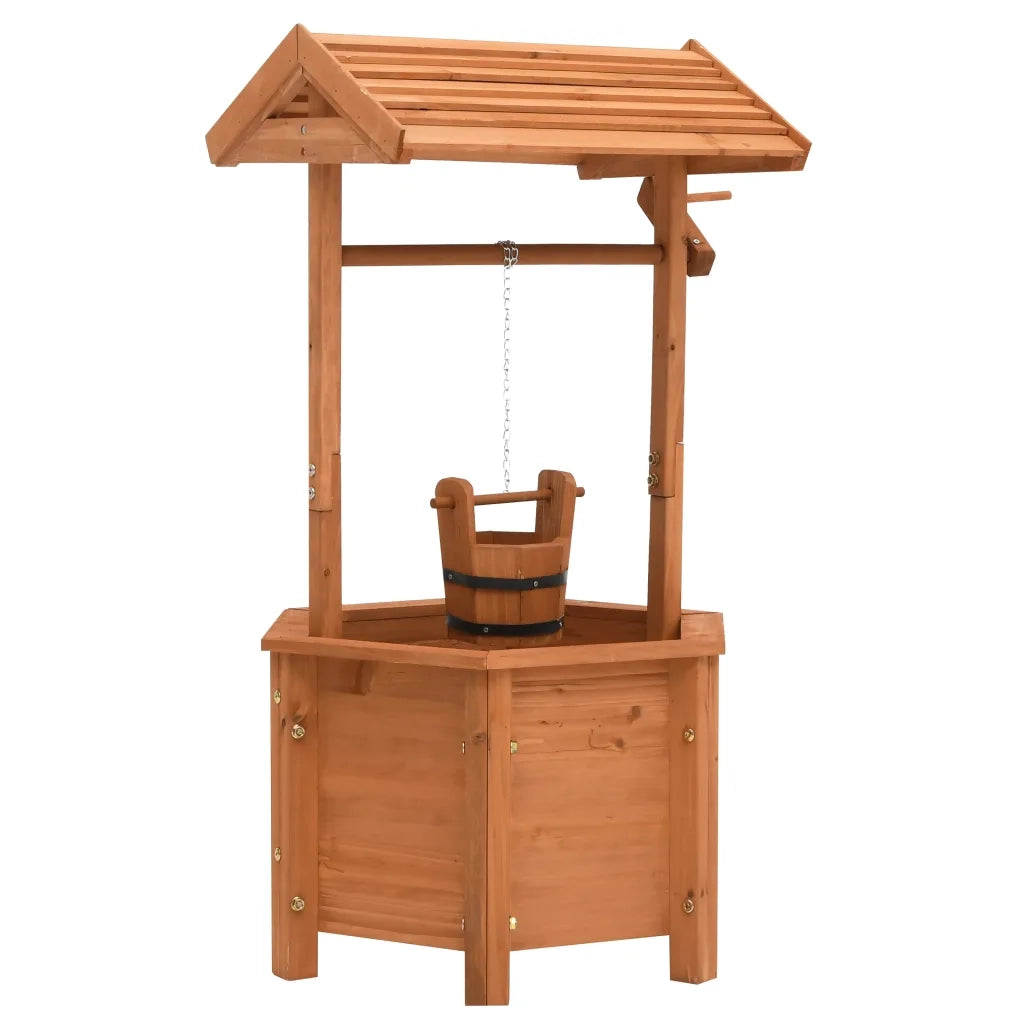 Fioriera Pozzo dei Desideri 40x40x84 cm in Legno di Abete cod mxl 73417