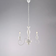 Lampadario shabby in legno e ferro 53x44