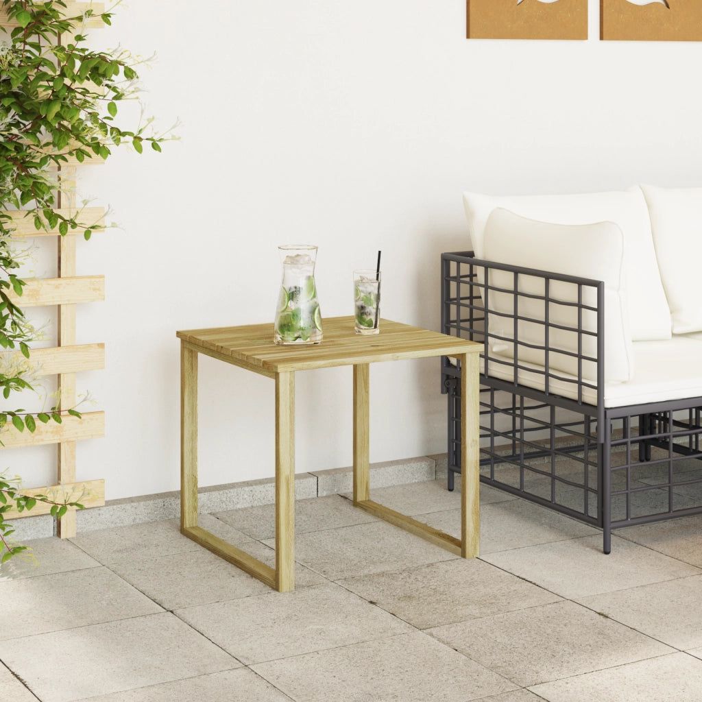 Tavolo da lettino 50.5x50.5x46 cm in legno di pino impregnato